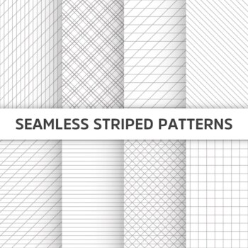 Free Vector | Seamless striped vector patterns