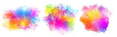 Free Vector | Set of three watercolor splatter stains design