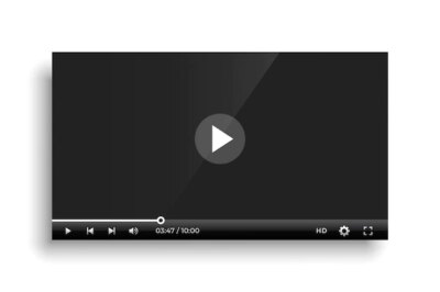Free Vector | Shiny black video player bar template