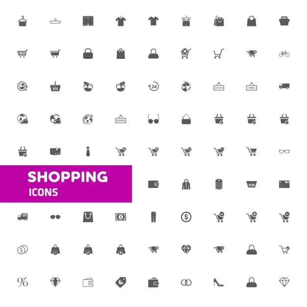 Free Vector | Shopping icons