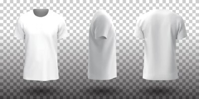 Free Vector | Short sleeves white t-shirt mockup