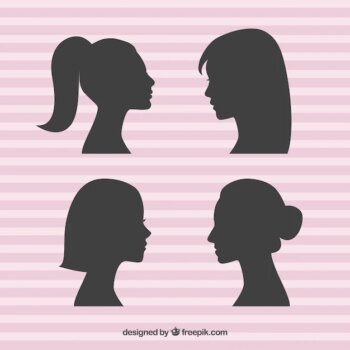 Free Vector | Silhouettes of women