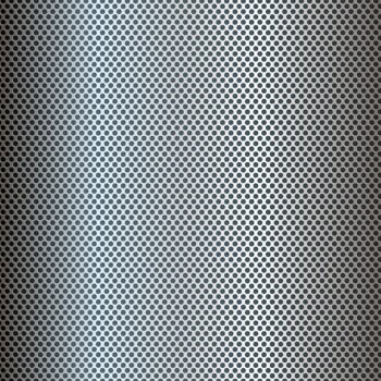Free Vector | Silver perforated metal texture background