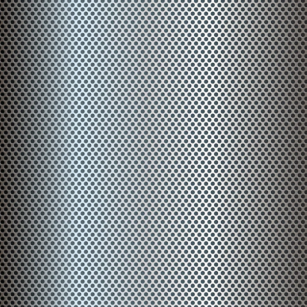 Free Vector | Silver perforated metal texture background