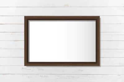 Free Vector | Simple blank frame on the wall