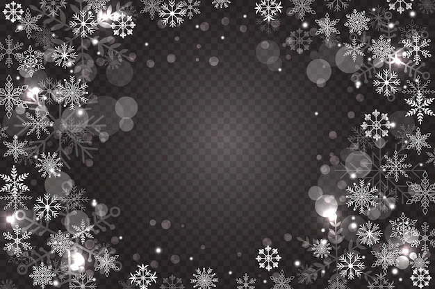 Free Vector | Snowflake overlay background