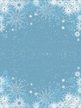 Free Vector | Snowflakes on light blue background