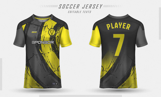 Free Vector | Soccer jersey template sport t shirt design