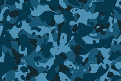 Free Vector | Soldier military camouflage pattern in blue shades