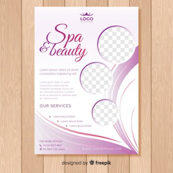 Free Vector | Spa flyer template
