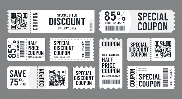Free Vector | Special offers promo vouchers templates set
