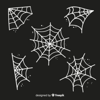 Free Vector | Spooky halloween cobweb decoration element