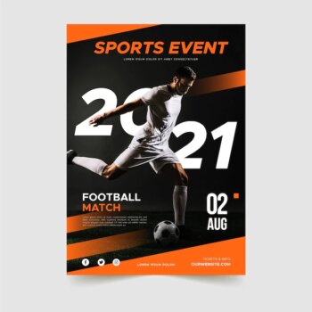 Free Vector | Sporting event poster template