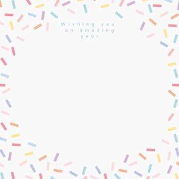 Free Vector | Sprinkle birthday greeting template with white background