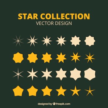 Free Vector | Star collection of different shapes
