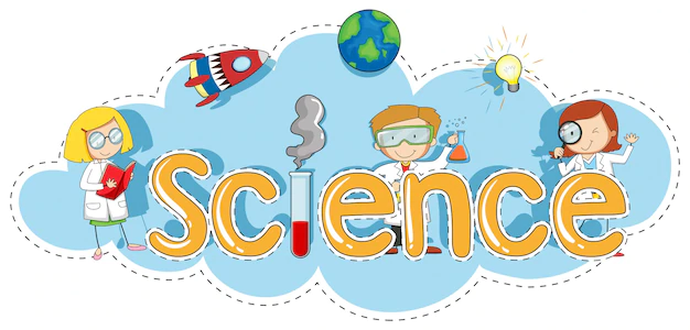 Free Vector | Sticker template for word science