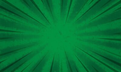 Free Vector | Stylish green halftone comic zoom background
