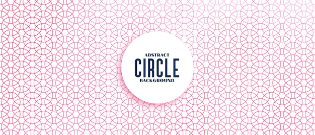 Free Vector | Stylish line abstract circles pattern banner