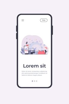 Free Vector | Stylized people sending payment and receiving money isolated flat mobile app template