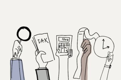 Free Vector | Tax audit doodle vector debt concept