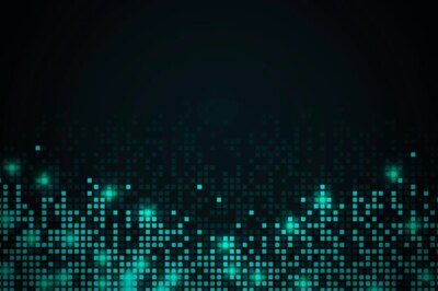 Free Vector | Teal abstract pixel pattern background