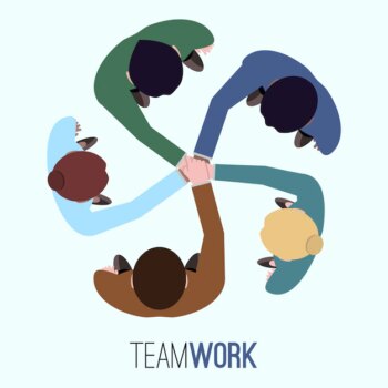 Free Vector | Teamwork background design