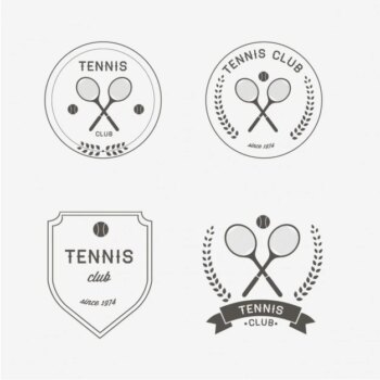 Free Vector | Tennis logo design