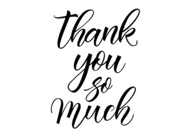 Free Vector | Thank you so much lettering