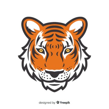 Free Vector | Tiger face background