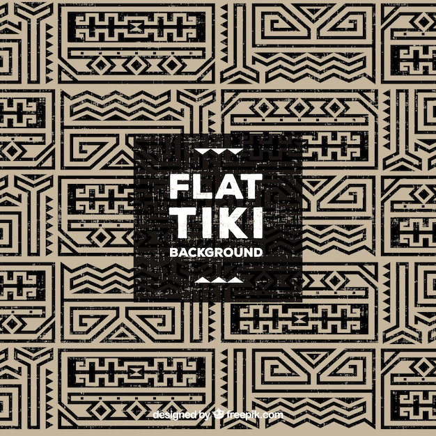 Free Vector | Tiki background design