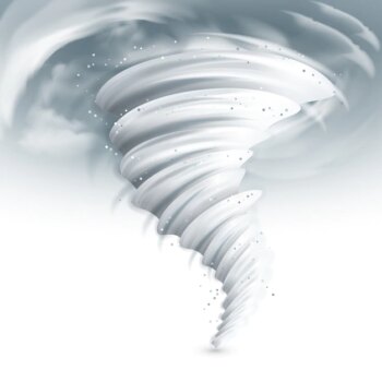 Free Vector | Tornado sky illustration