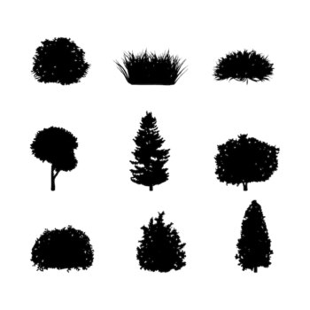 Free Vector | Tree silhouette