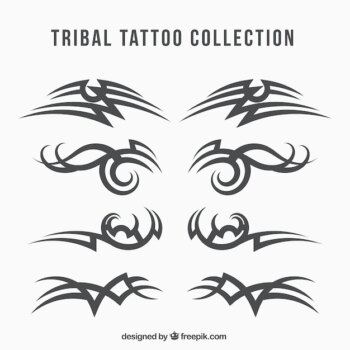 Free Vector | Tribal tattoo collection