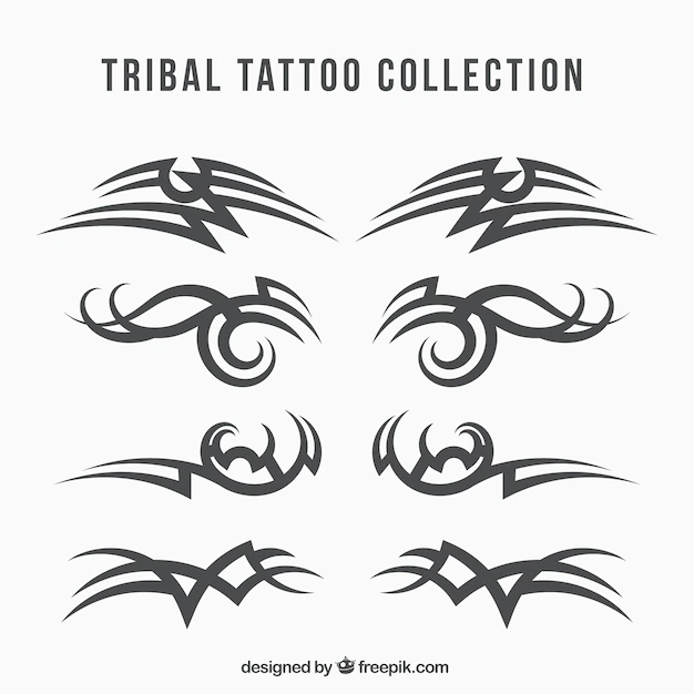 Free Vector | Tribal tattoo collection