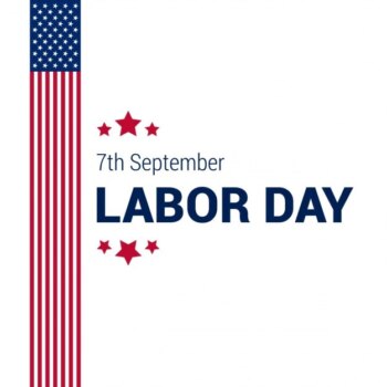 Free Vector | Usa labor day card