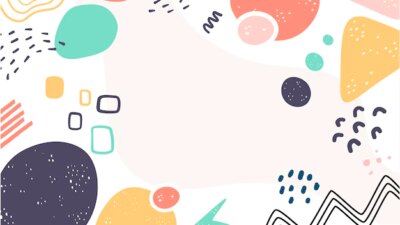 Free Vector | Variety of cute shapes abstract background
