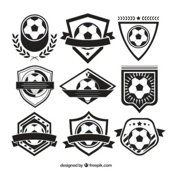 Free Vector | Variety of soccer badges