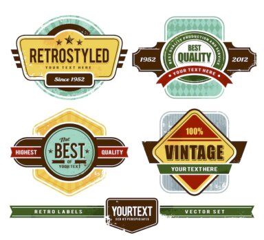 Free Vector | Vintage badge collection