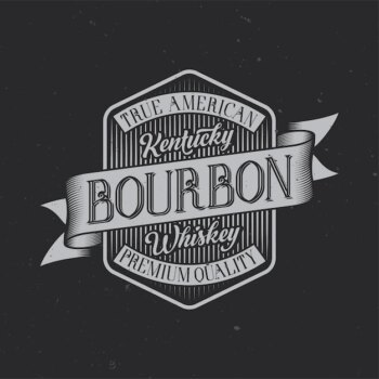 Free Vector | Vintage label with lettering composition on dark background.