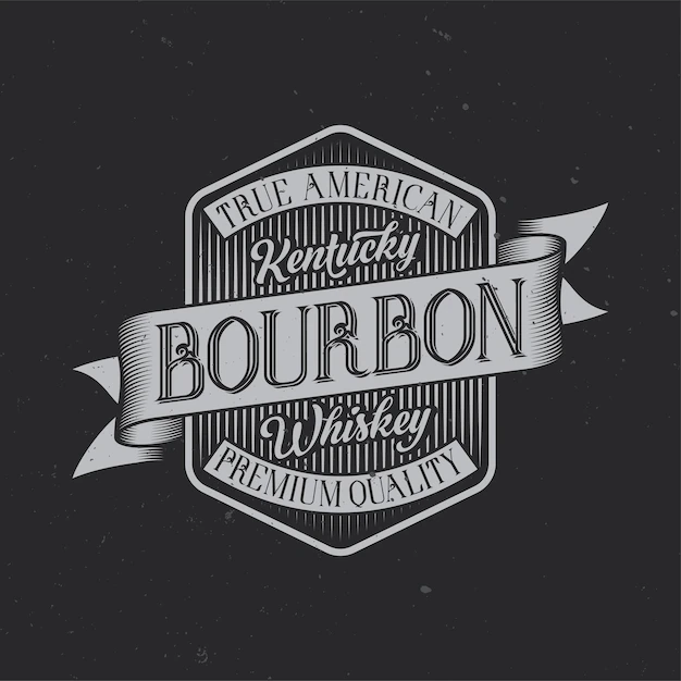 Free Vector | Vintage label with lettering composition on dark background.