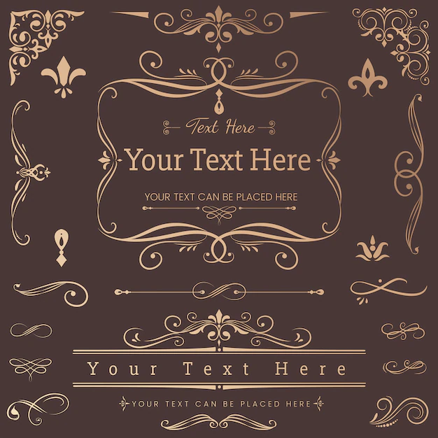 Free Vector | Vintage ornamental design elements