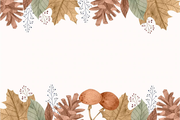 Free Vector | Watercolor autumn background