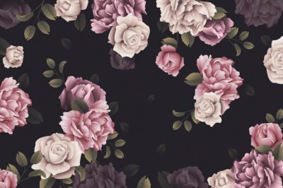 Free Vector | Watercolor roses wallpaper
