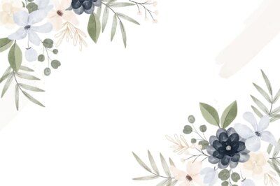 Free Vector | Watercolor style vintage floral background