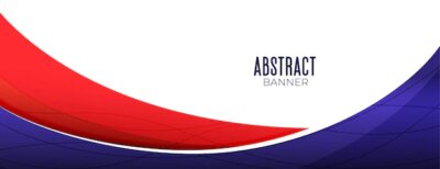 Free Vector | Wavy abstract business banner in red and purple color