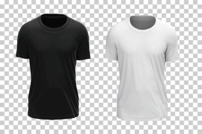 Free Vector | White and black  t-shirt mockup