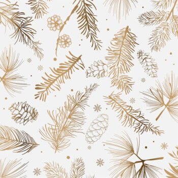 Free Vector | White background with winter decoration