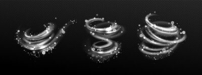 Free Vector | Winter wind effect with snow swirls and waves