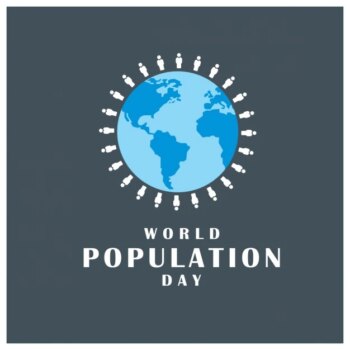Free Vector | World population day background