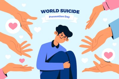 Free Vector | World suicide prevention day